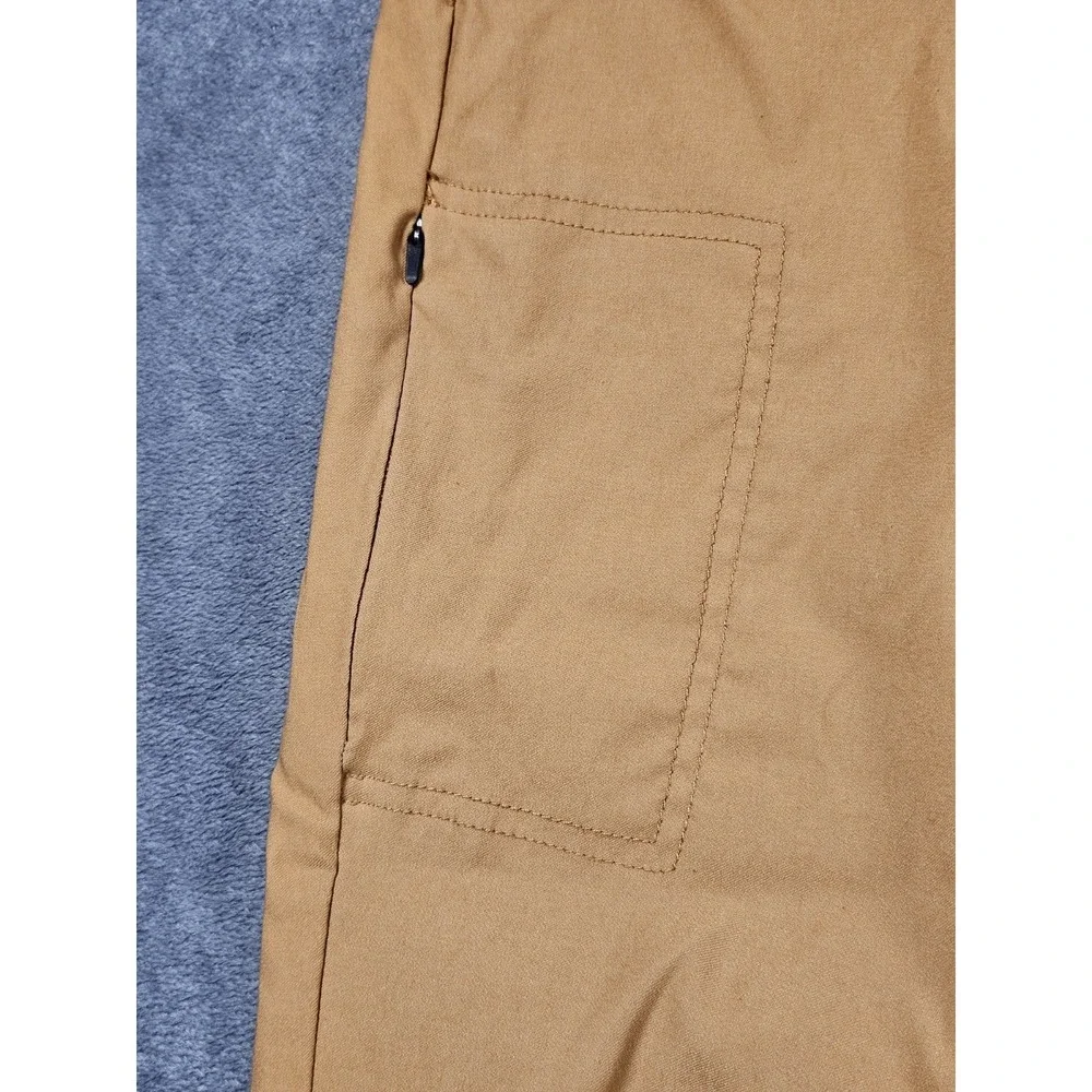 prAna Halle Straight Pant Womens 16 Short Brown‎ Stretch Hiking Outdoor Nylon